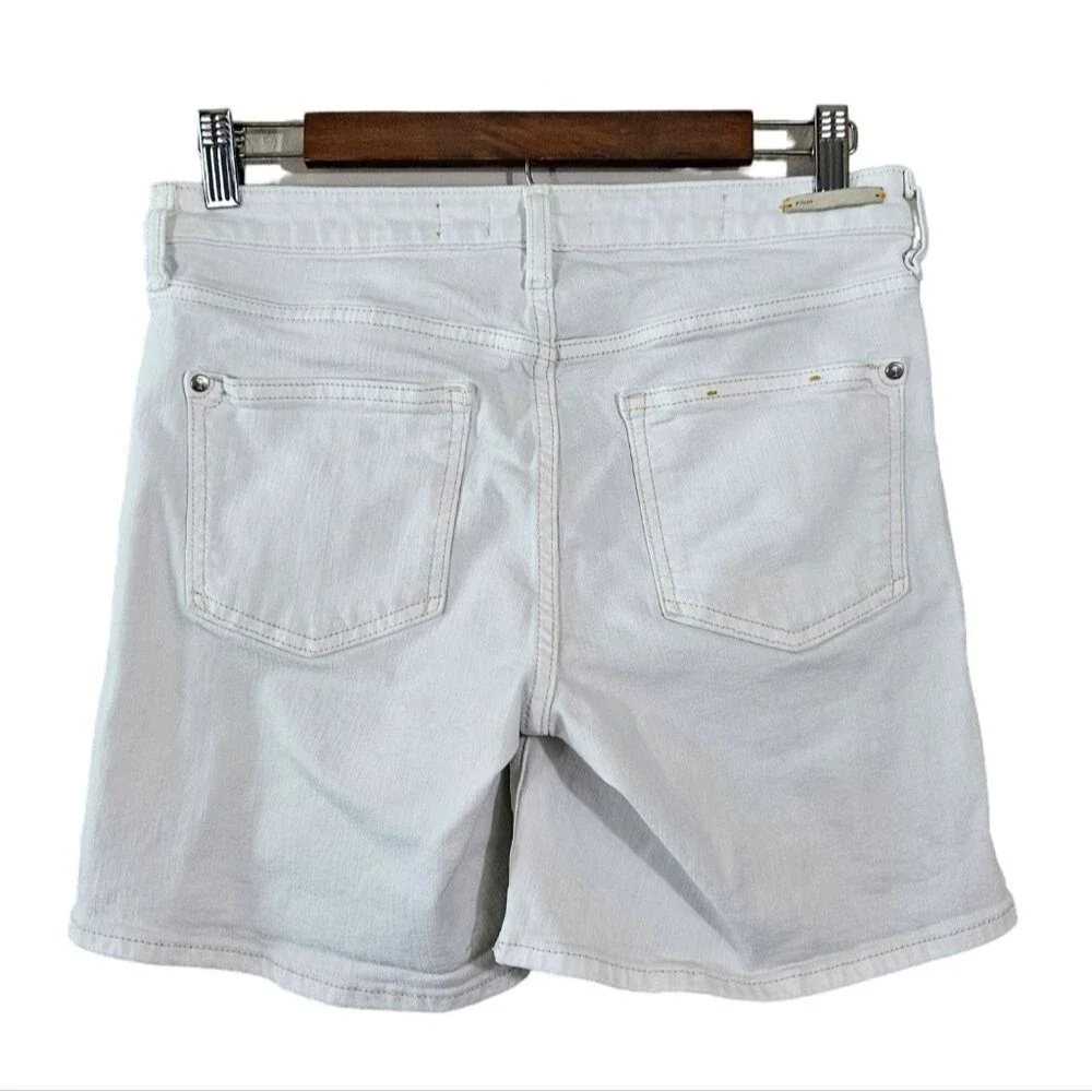 Anthropologie Pilcro & The Letterpress Stet White Distressed Shorts womens sz 28 - Picture 4 of 7